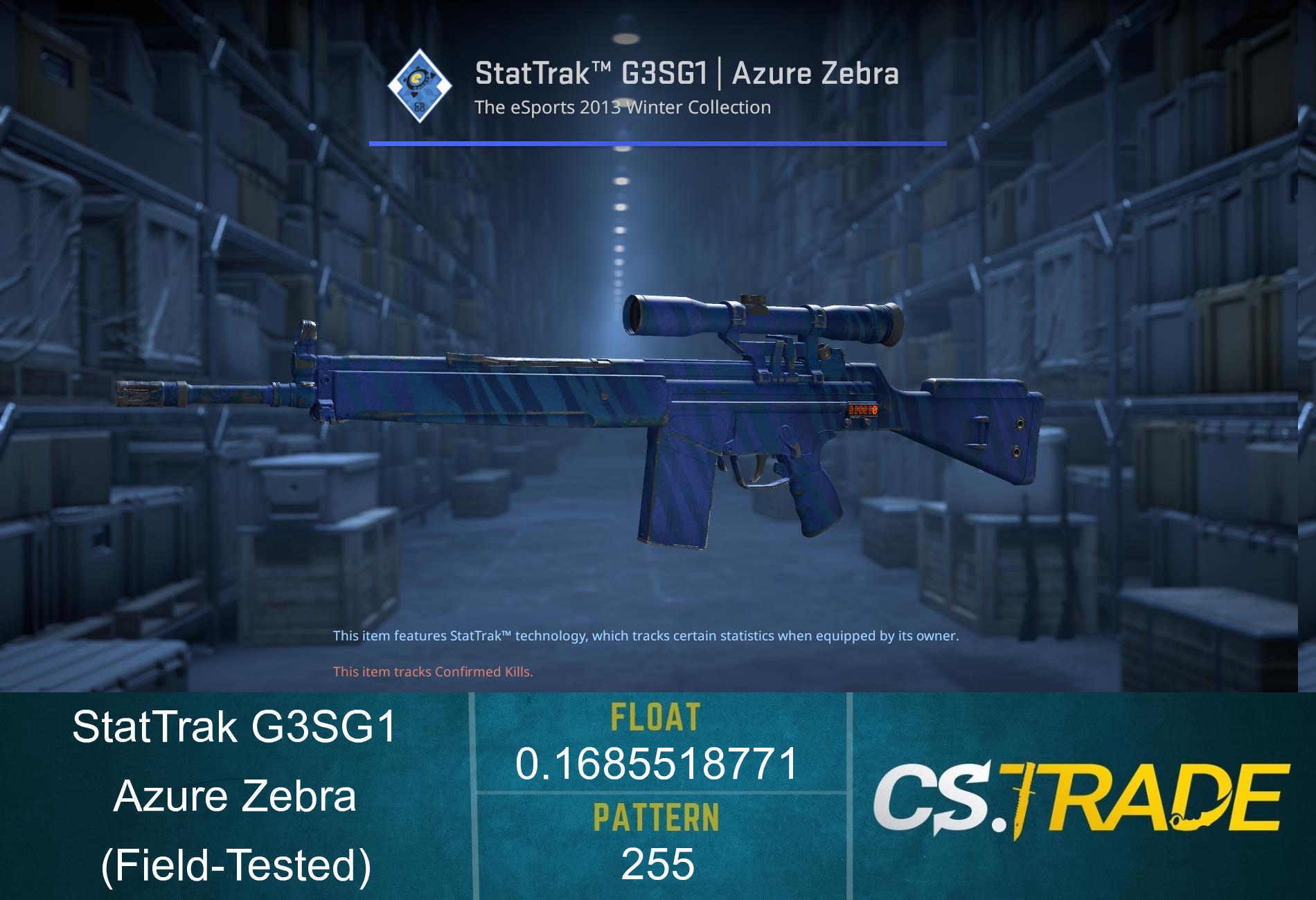 G3SG1 | Azure Zebra (Field-Tested) Screenshot