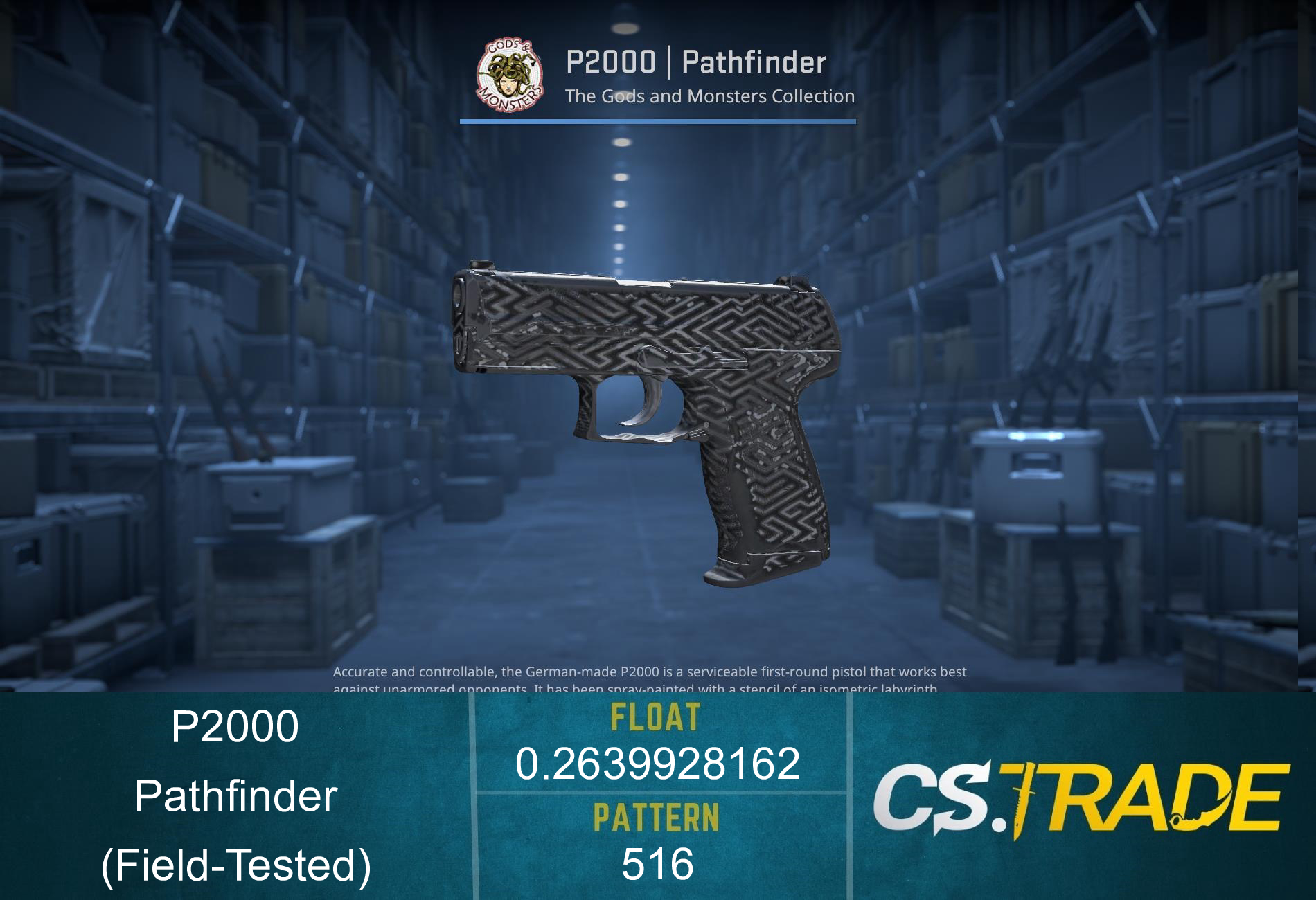 P2000 | Pathfinder (Field-Tested) Screenshot