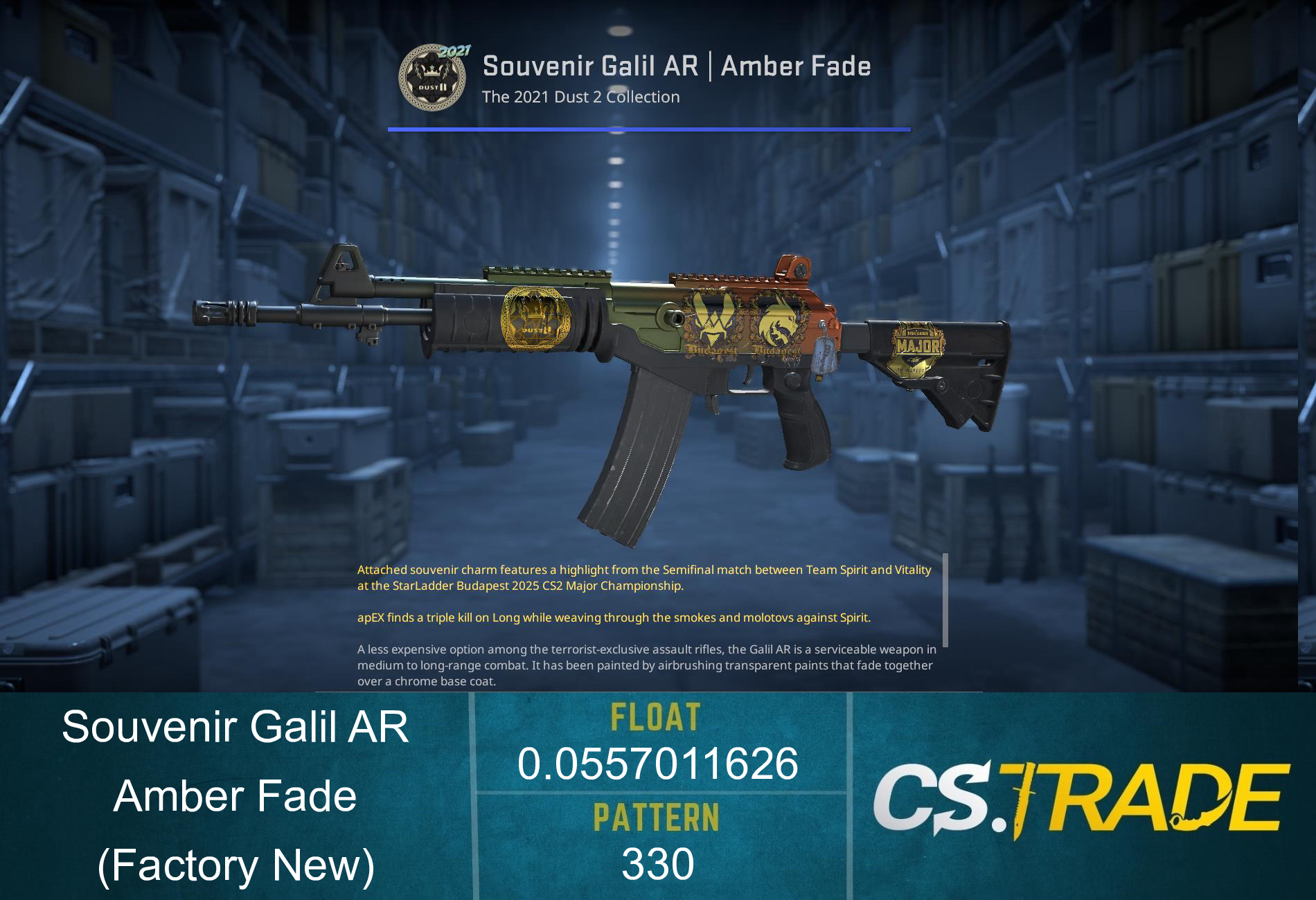 Galil AR | Amber Fade (Factory New) Screenshot