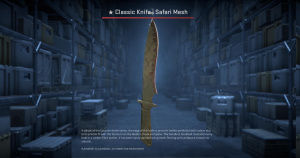 ★ Classic Knife | Safari Mesh (Battle-Scarred) Screenshot