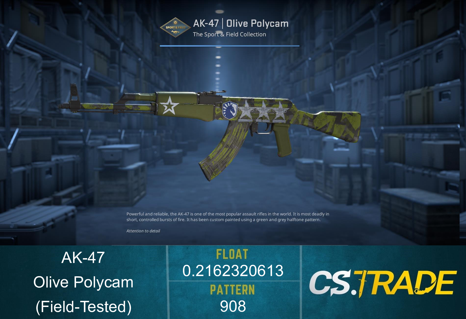 AK-47 | Olive Polycam (Factory New) Screenshot