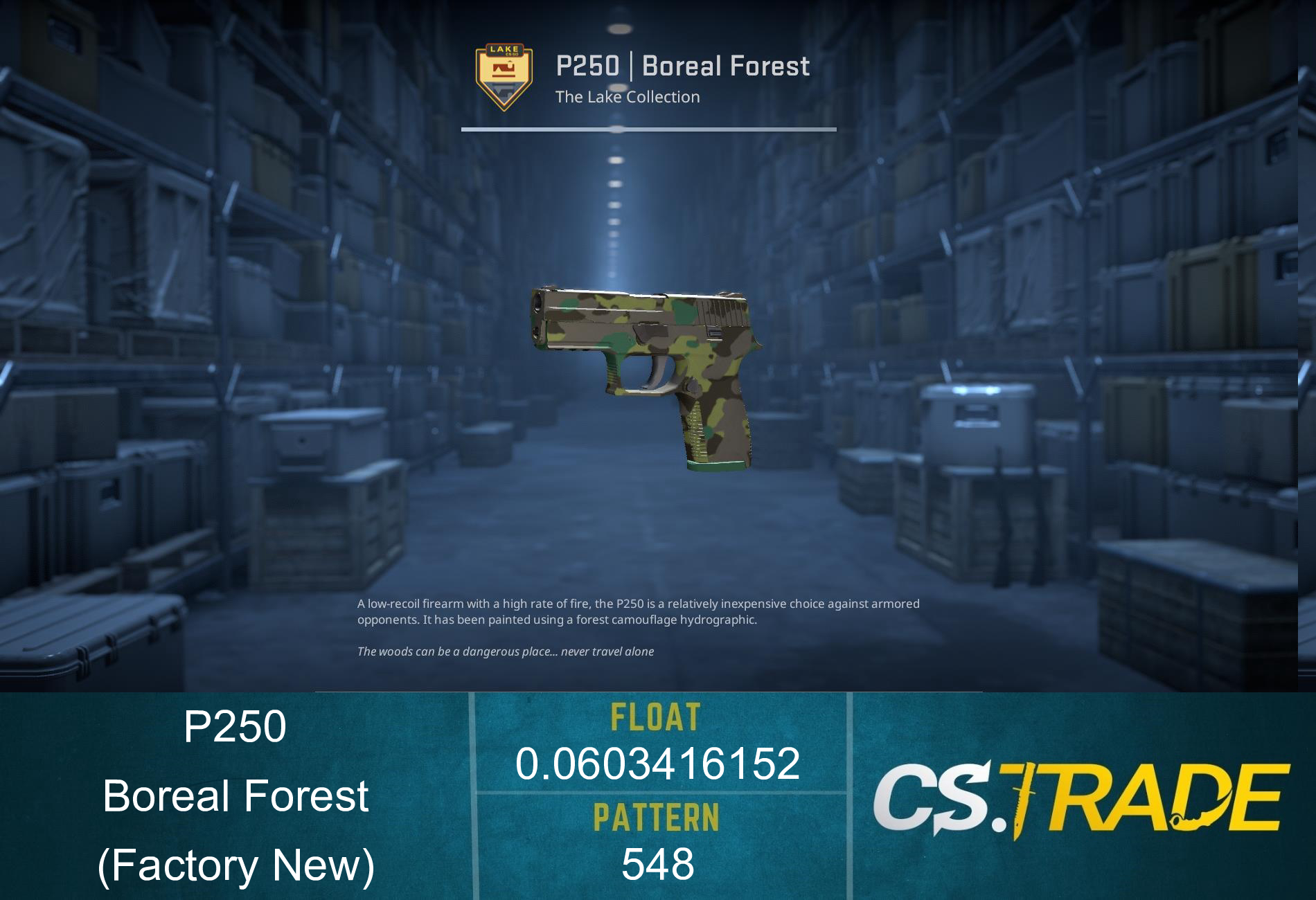 Souvenir P250 | Boreal Forest (Field-Tested) Screenshot