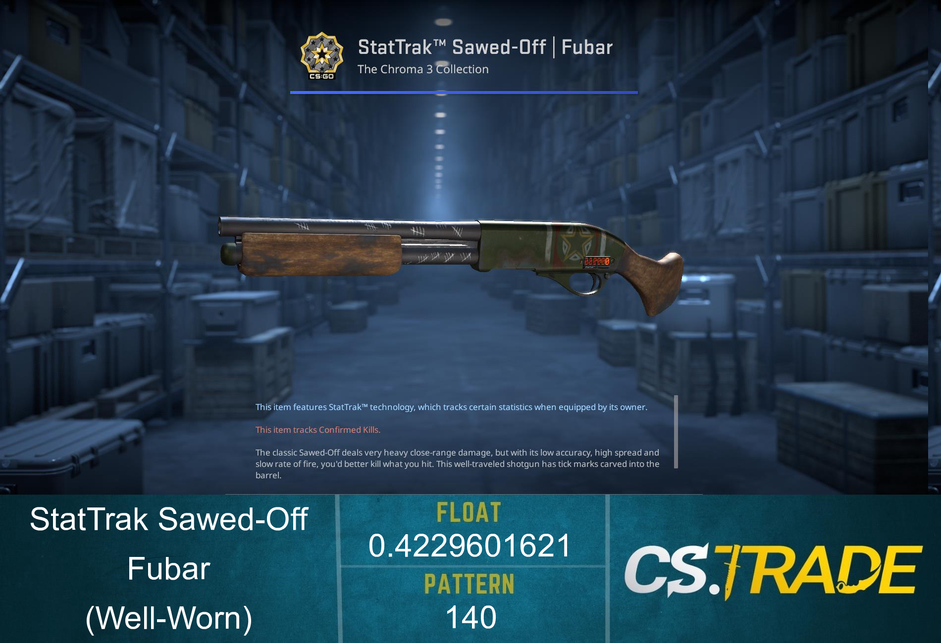 Sawed-Off | Fubar (Well-Worn) Screenshot