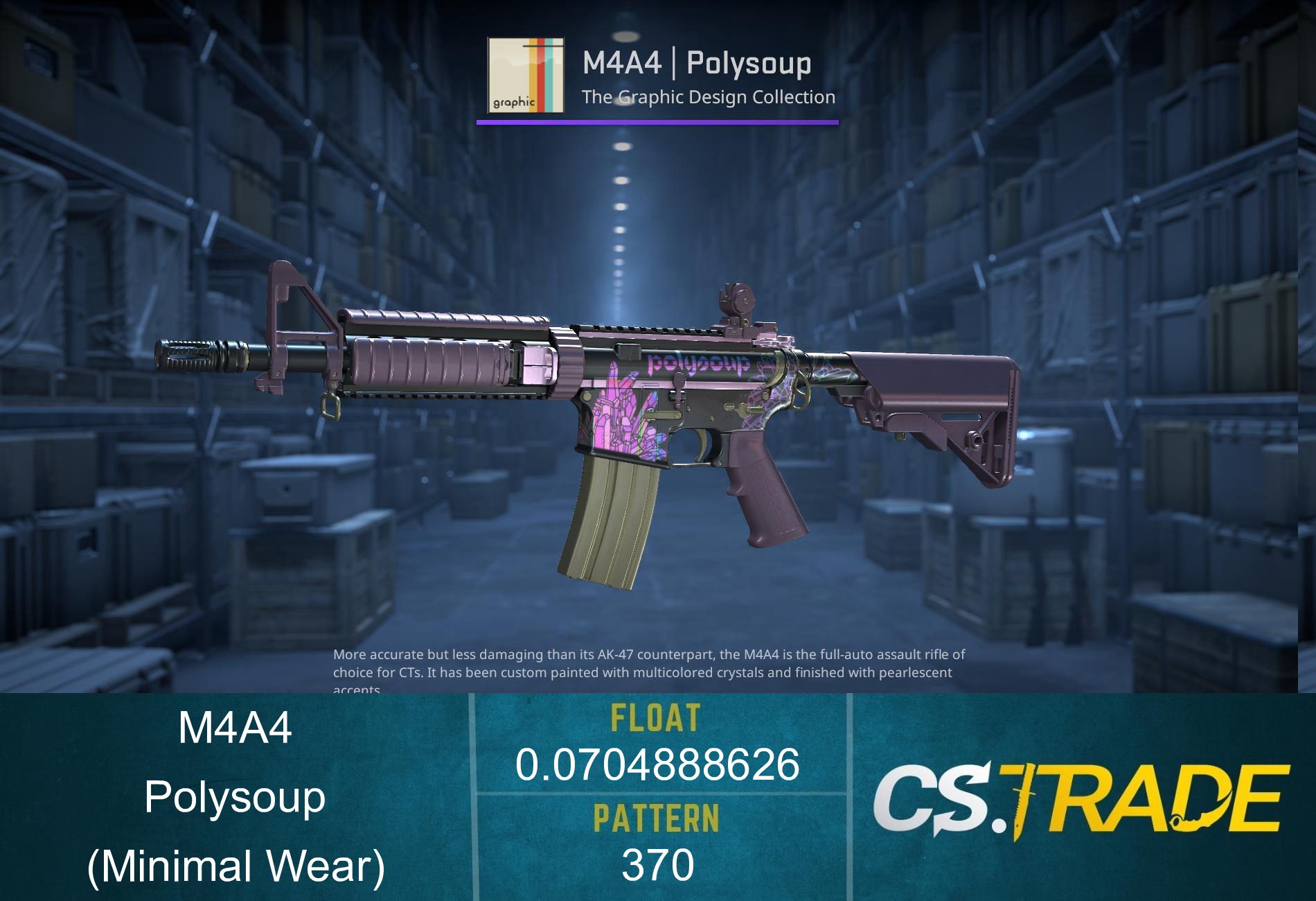 M4A4 | Polysoup (Minimal Wear) Screenshot