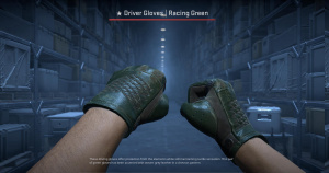 ★ Driver Gloves | Racing Green (Well-Worn) Screenshot