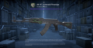 AK-47 | Emerald Pinstripe (Minimal Wear) Screenshot