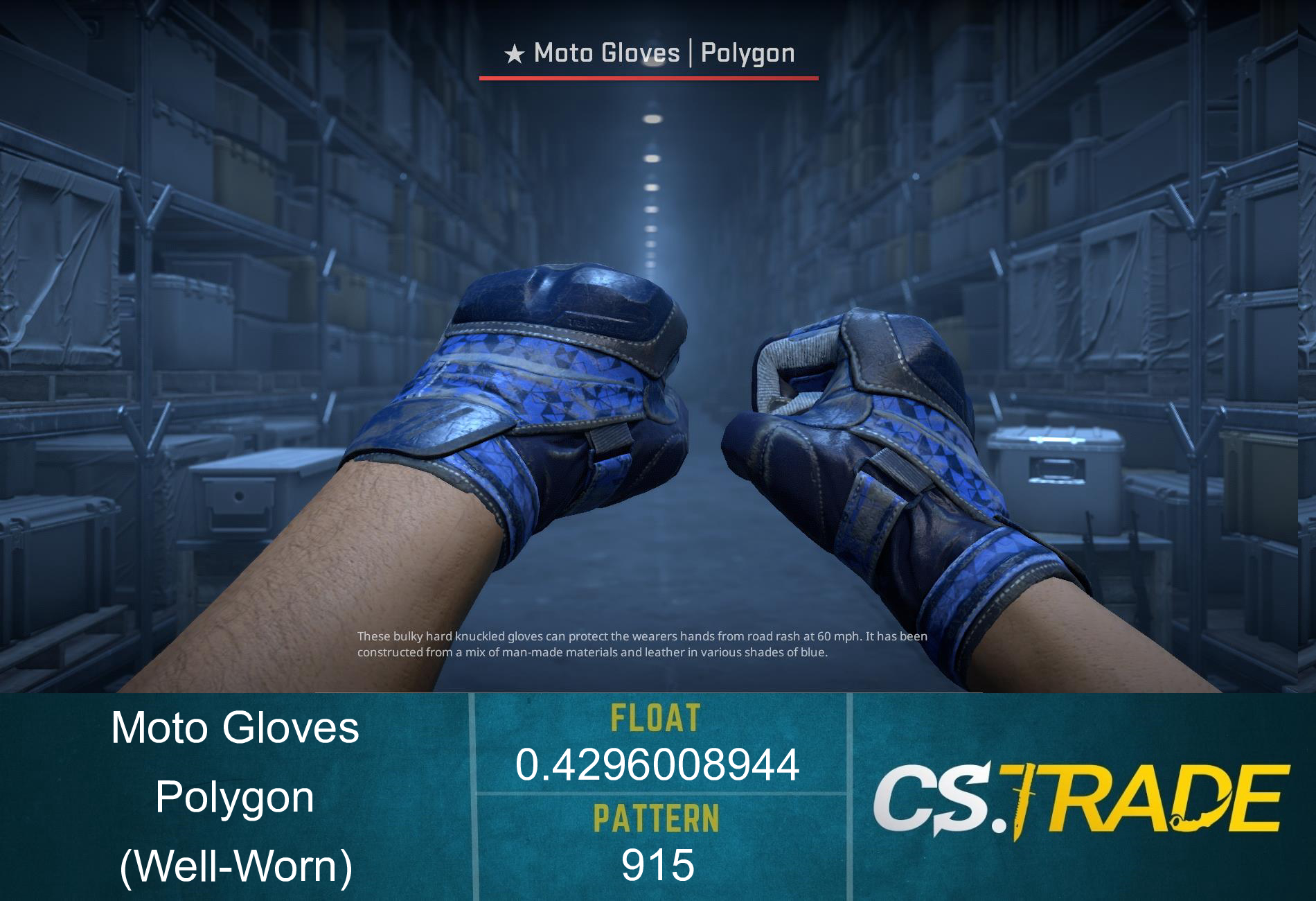 ★ Moto Gloves | Polygon (Factory New) Screenshot