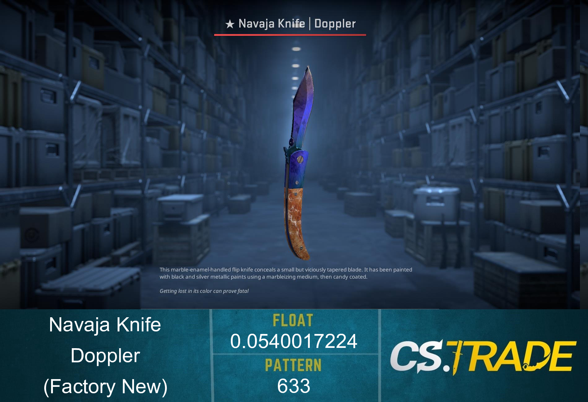 ★ Navaja Knife | Doppler Phase 3 (Factory New) Screenshot