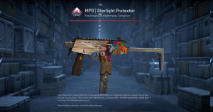 MP9 | Starlight Protector (Battle-Scarred) Screenshot