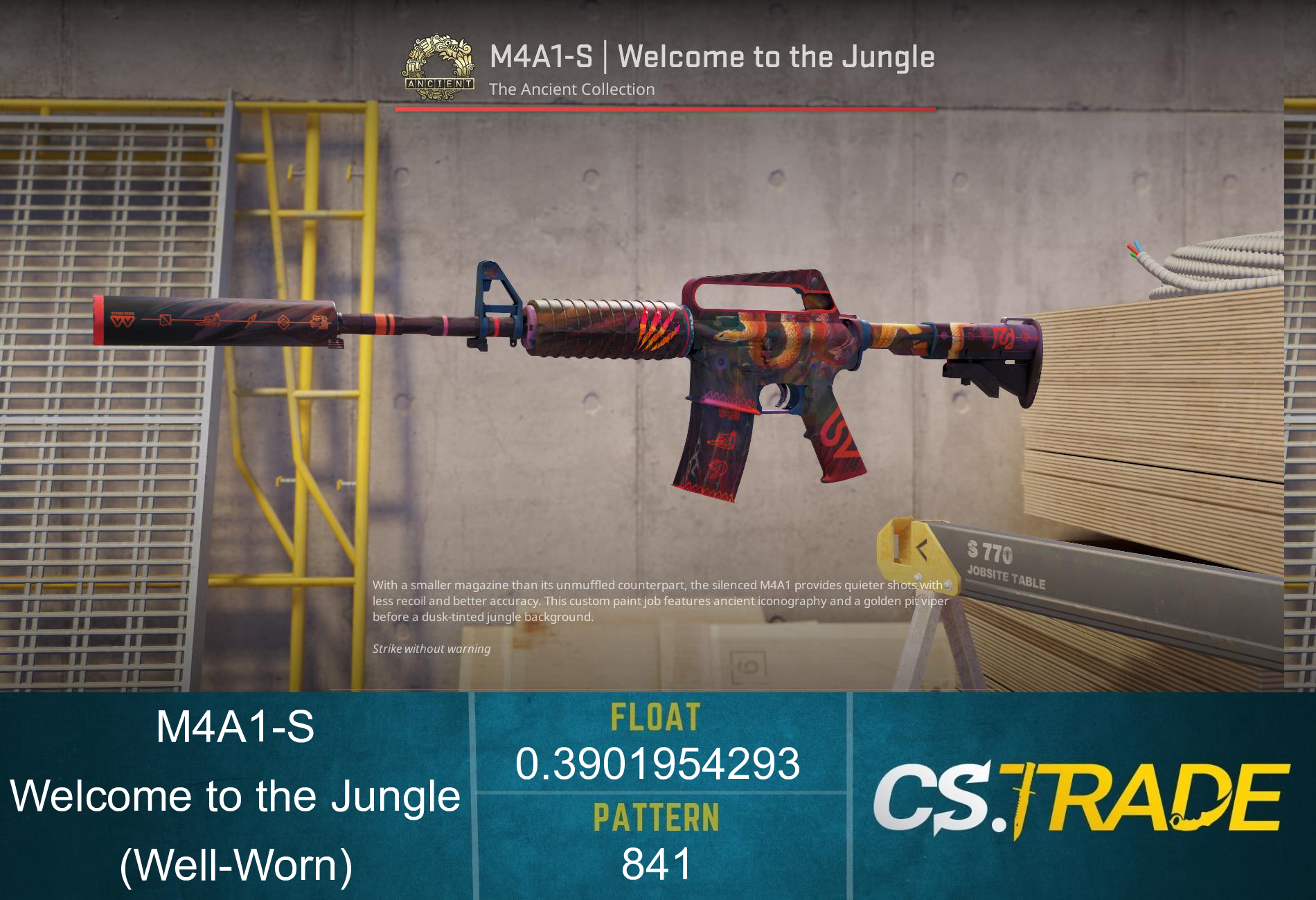 M4A1-S | Welcome to the Jungle (Well-Worn) Screenshot