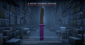 ★ StatTrak™ Ursus Knife | Ultraviolet (Well-Worn) Screenshot