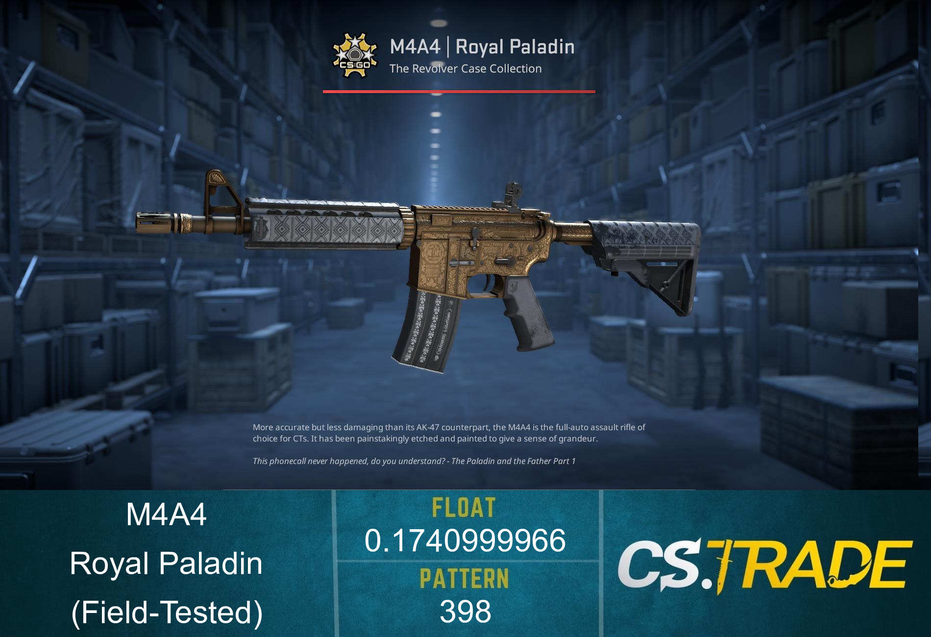M4A4 | Royal Paladin (Field-Tested) Screenshot