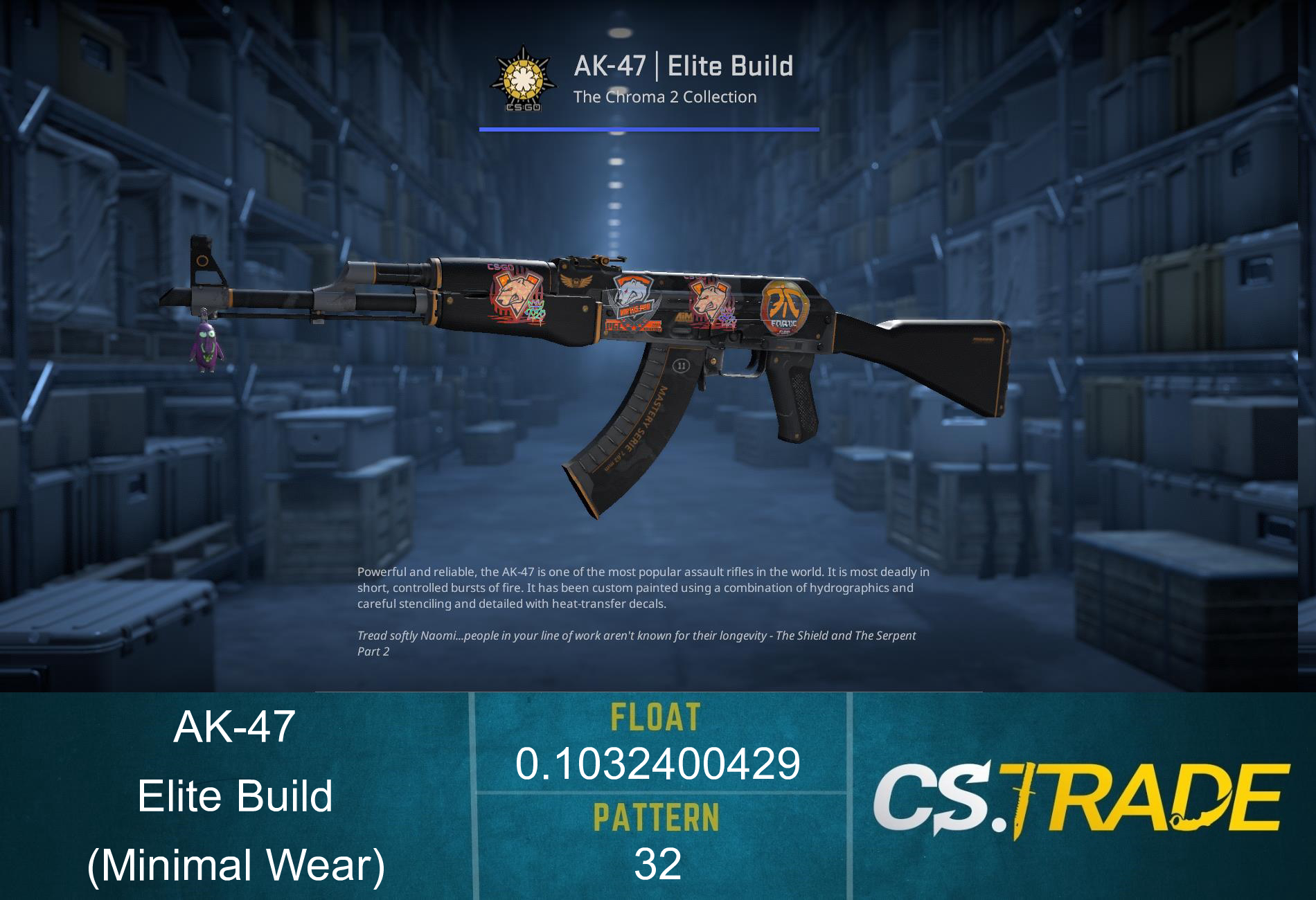 StatTrak™ AK-47 | Elite Build (Minimal Wear) Screenshot