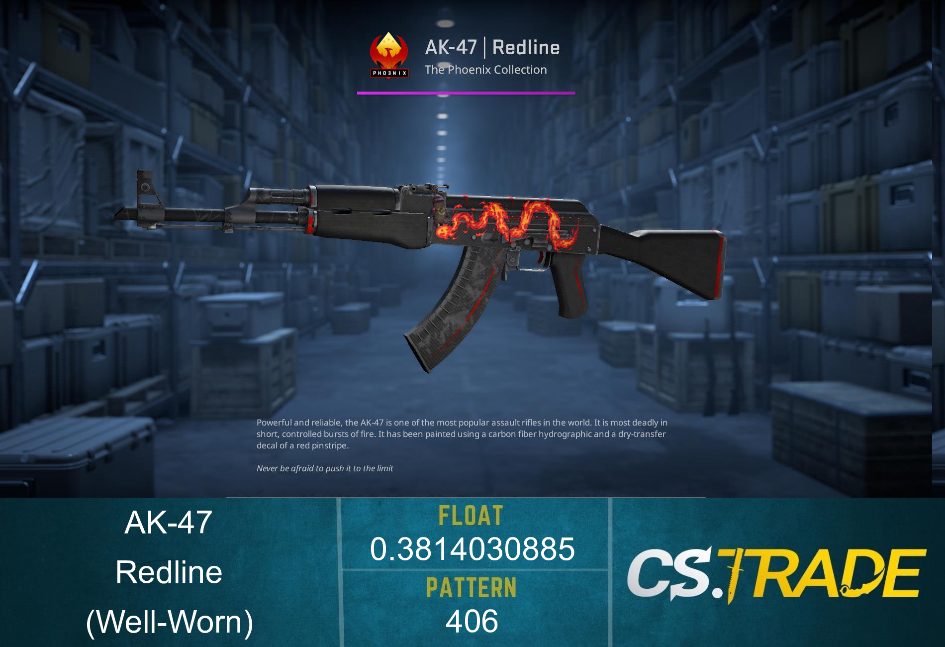 AK-47 | Redline (Well-Worn) Screenshot