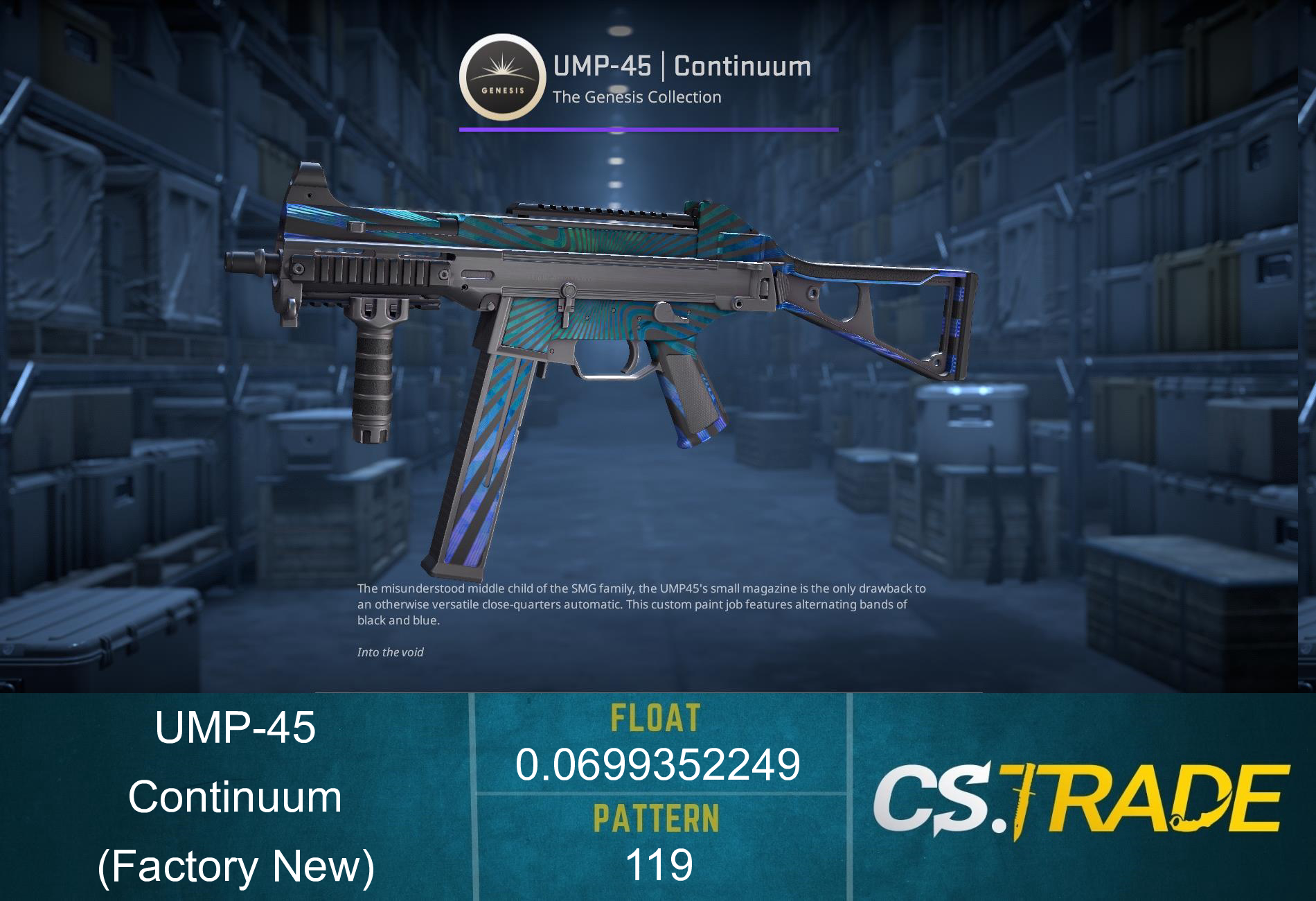 UMP-45 | Continuum (Factory New) Screenshot