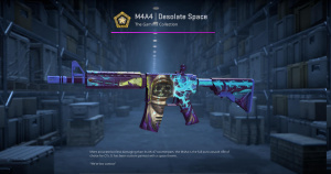 M4A4 | Desolate Space (Minimal Wear) Screenshot
