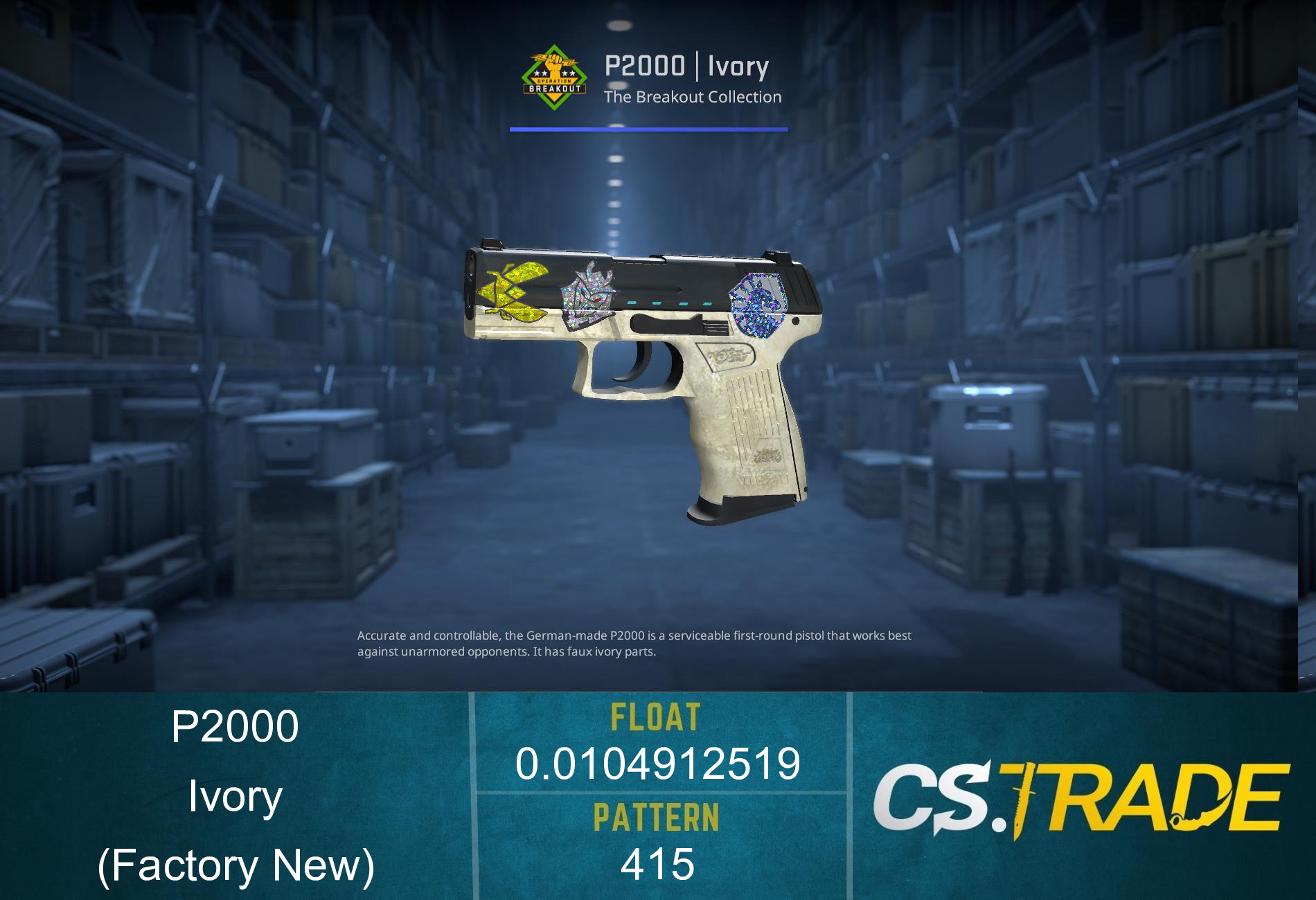 P2000 | Ivory (Factory New) Screenshot