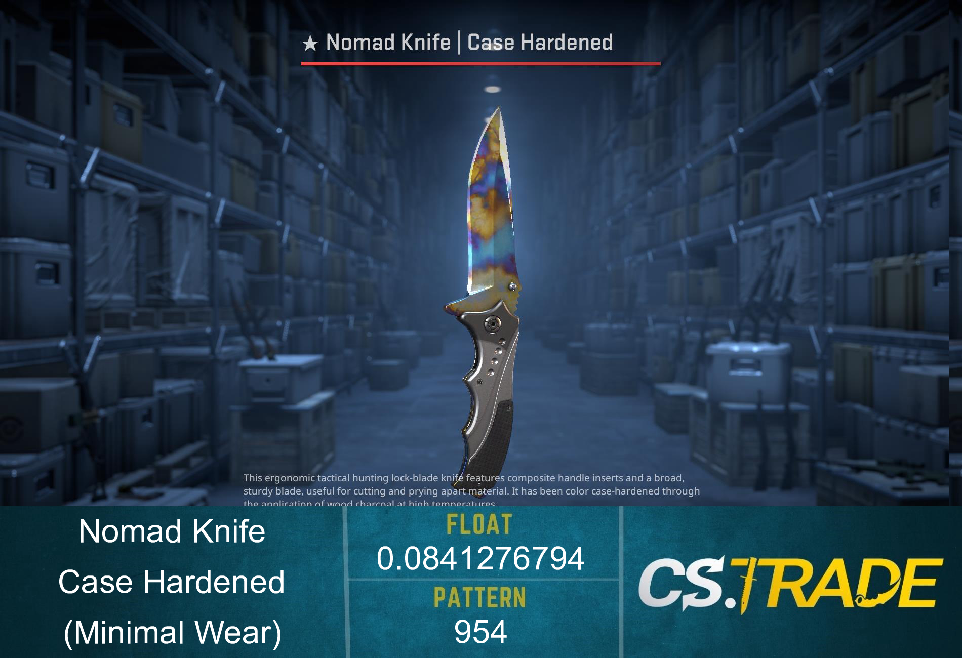 ★ Nomad Knife | Case Hardened (Minimal Wear) Screenshot