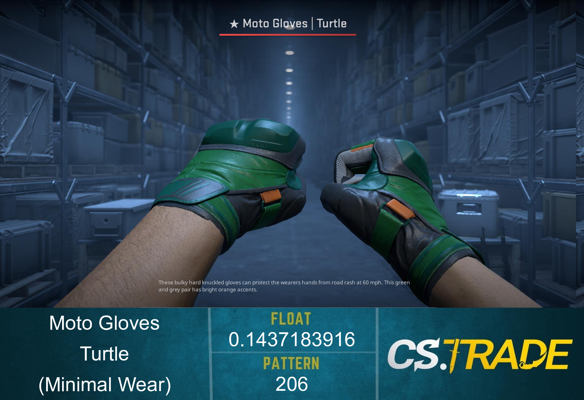 ★ Moto Gloves | Turtle (Factory New) Screenshot