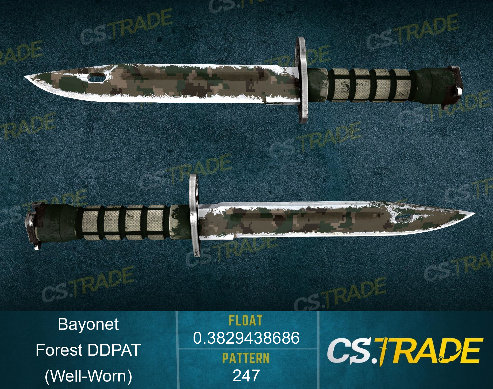 ★ Bayonet | Forest DDPAT (Well-Worn) Screenshot