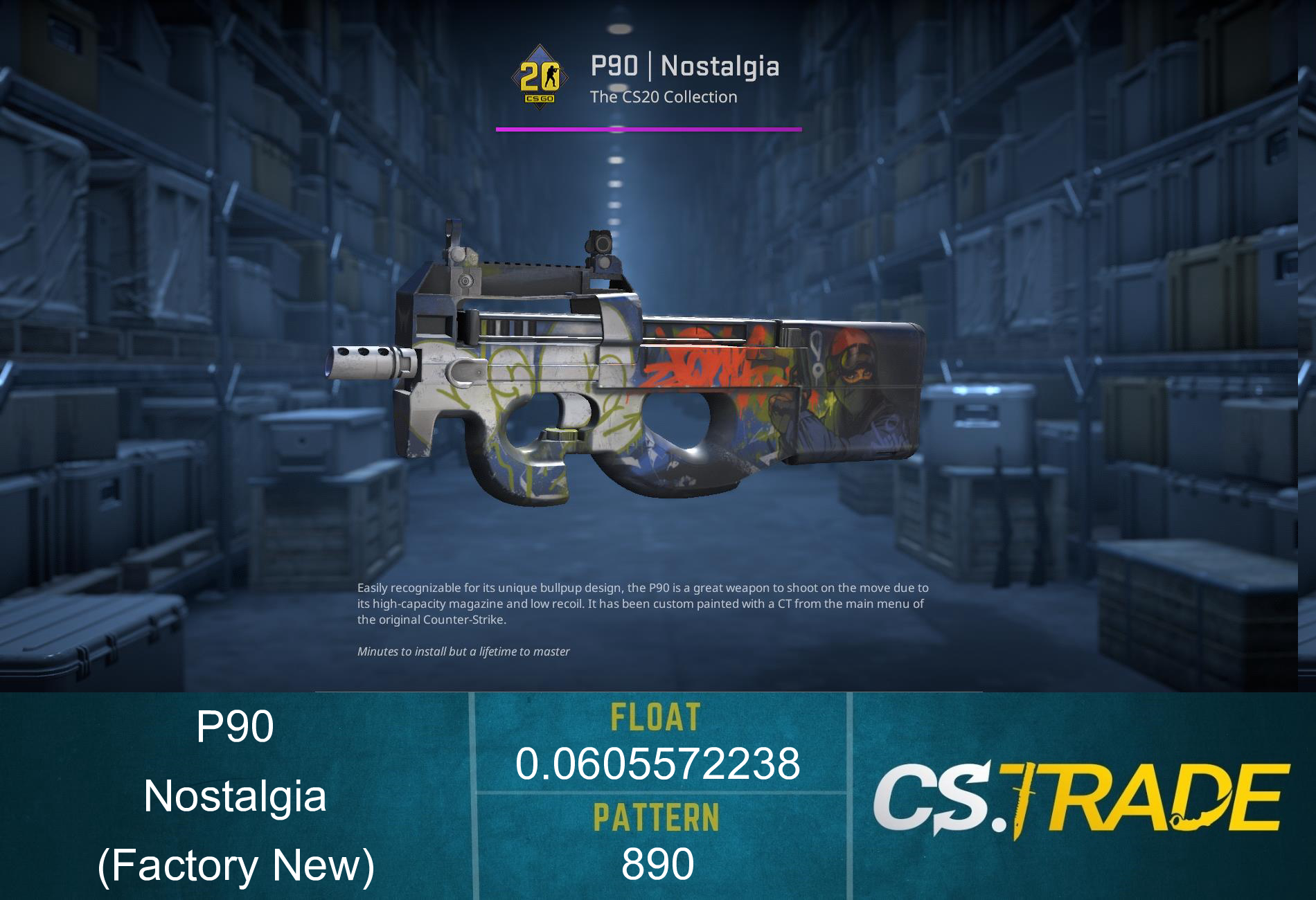 P90 | Nostalgia (Factory New)