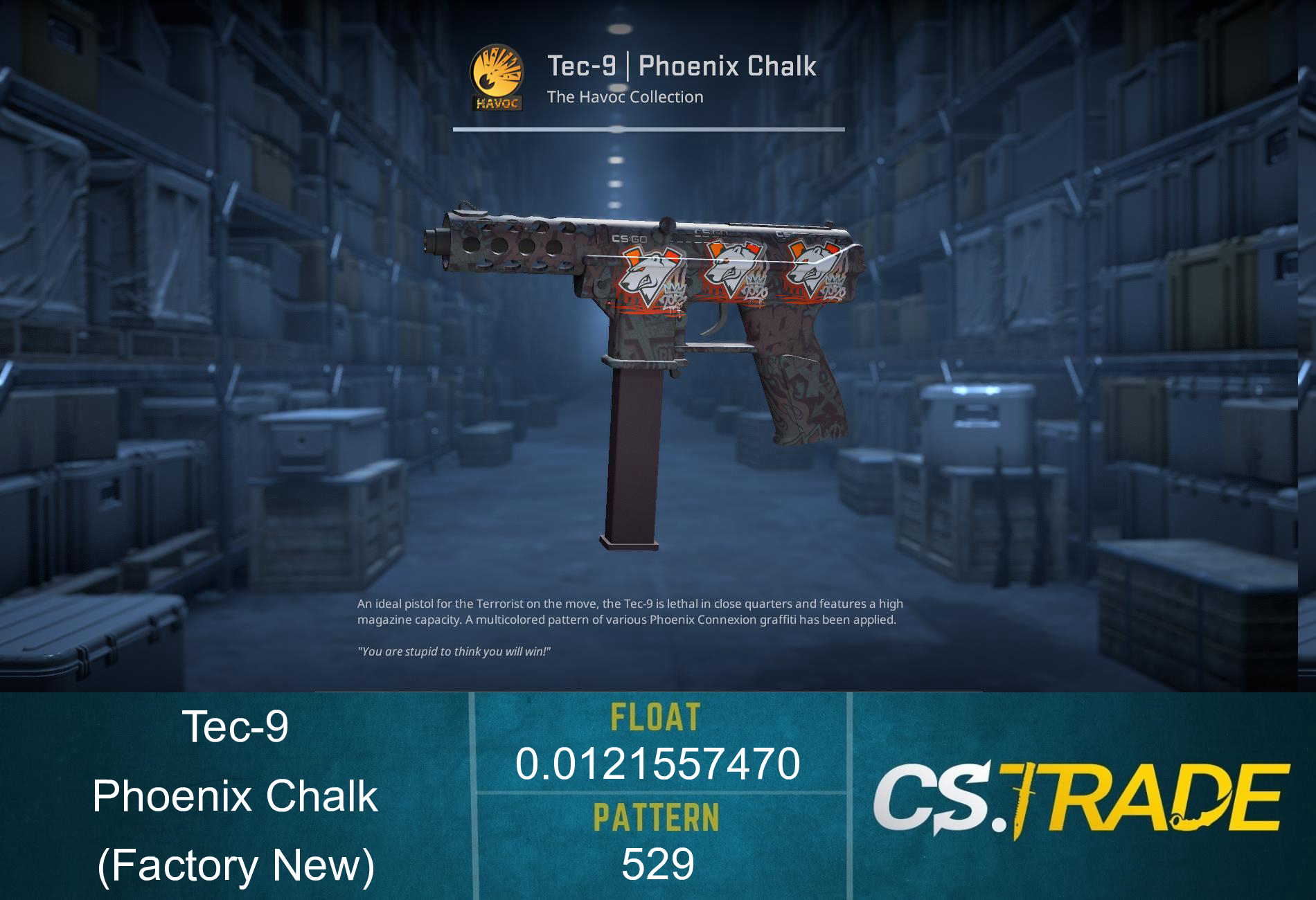 Tec-9 | Phoenix Chalk (Factory New) Screenshot