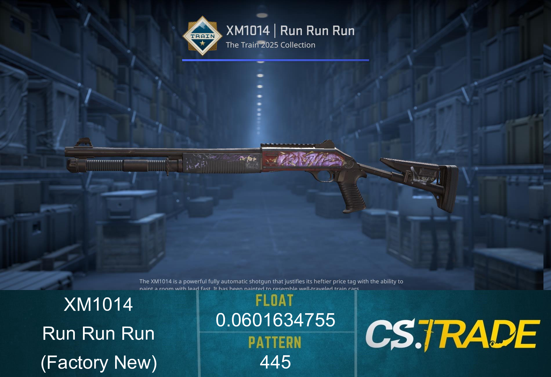 XM1014 | Run Run Run (Factory New) Screenshot