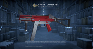 UMP-45 | Crimson Foil (Field-Tested) Screenshot