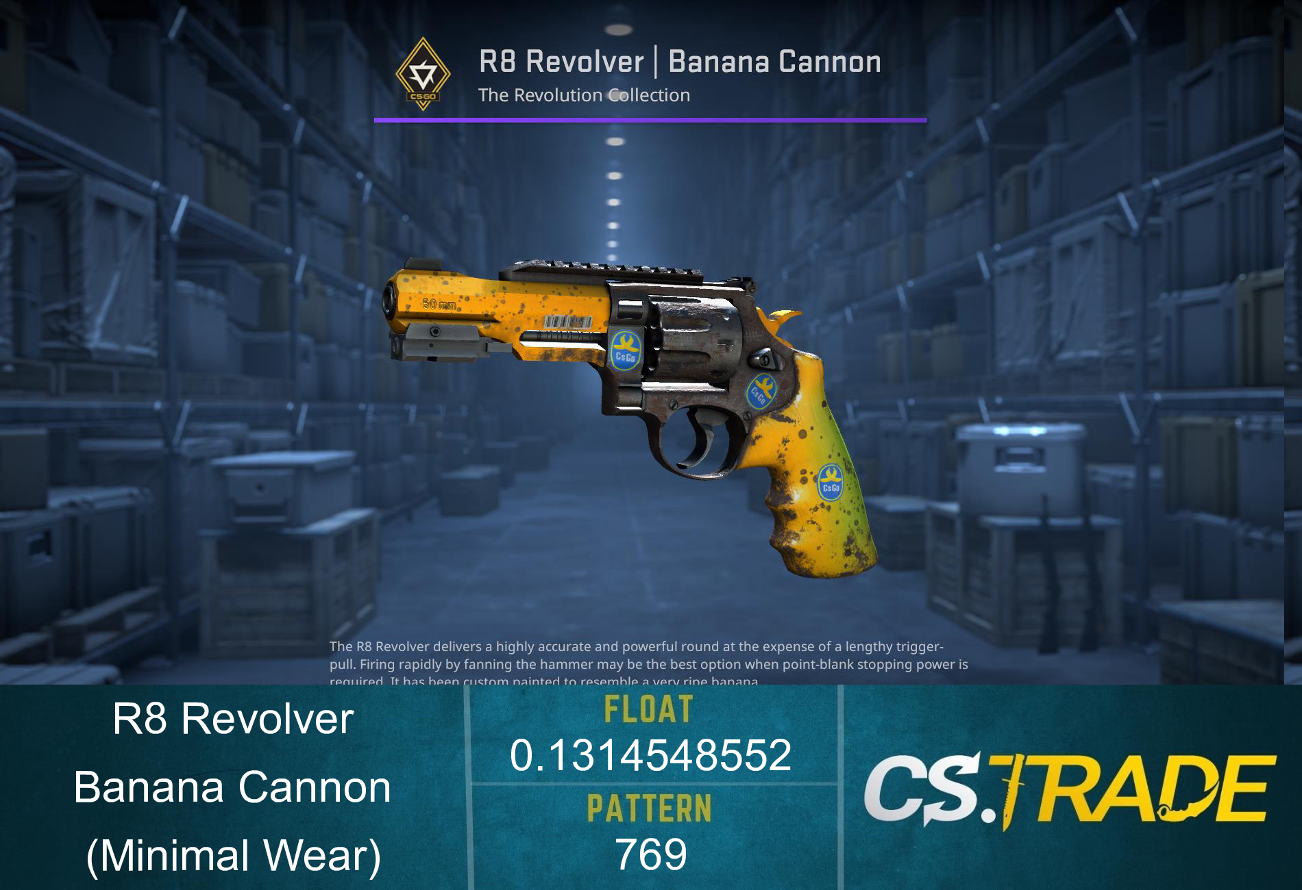 R8 Revolver | Banana Cannon (Minimal Wear) Screenshot