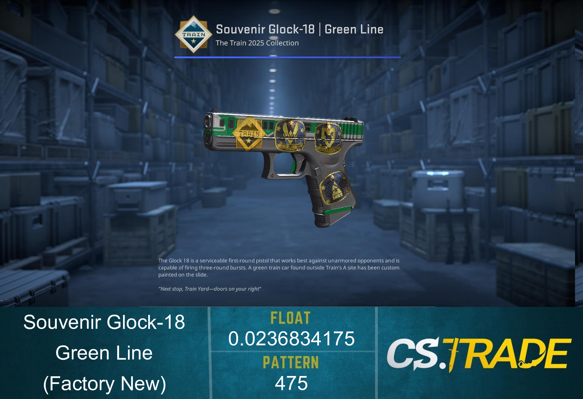 Glock-18 | Green Line (Factory New) Screenshot
