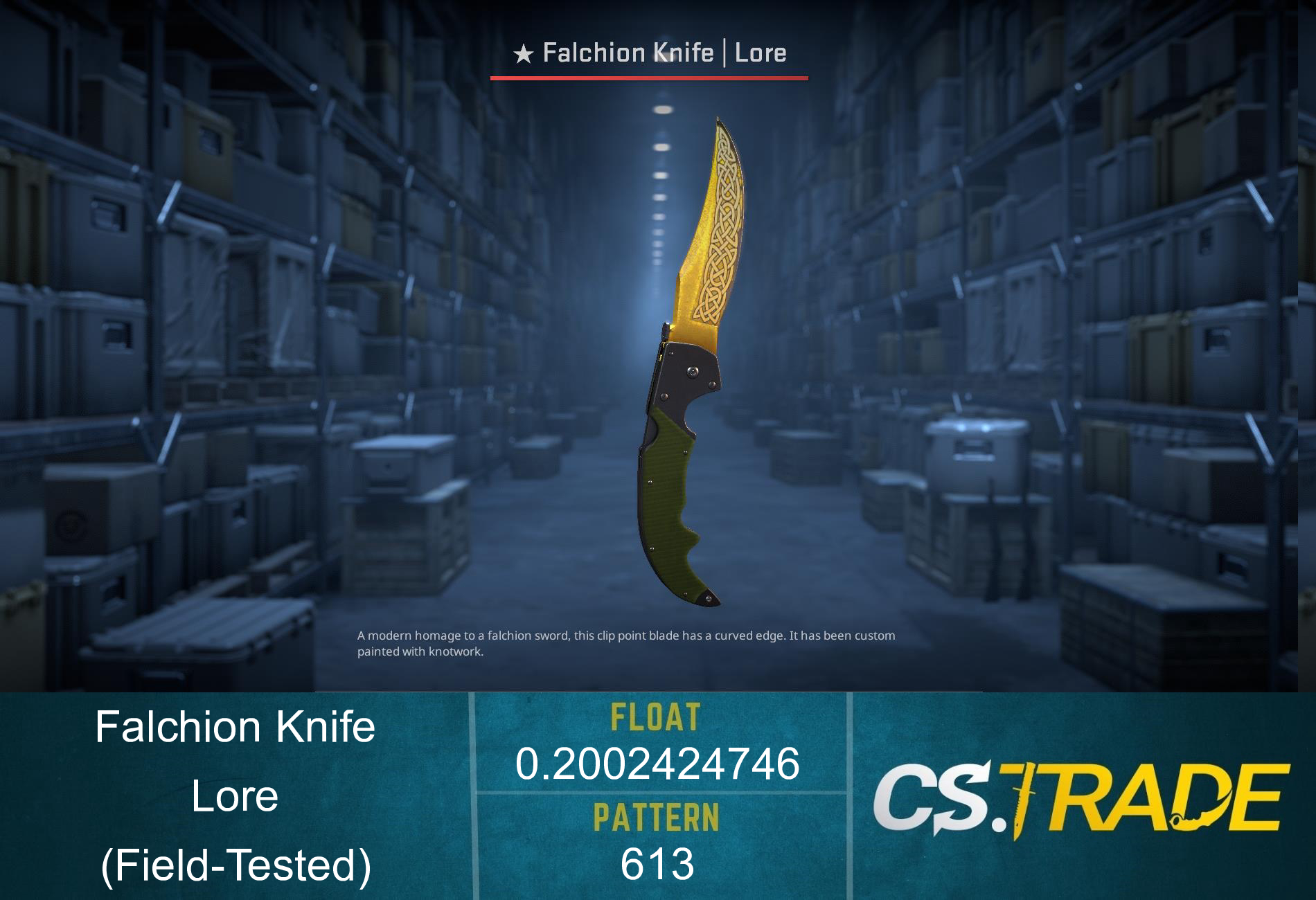 ★ Falchion Knife | Lore (Factory New) Screenshot