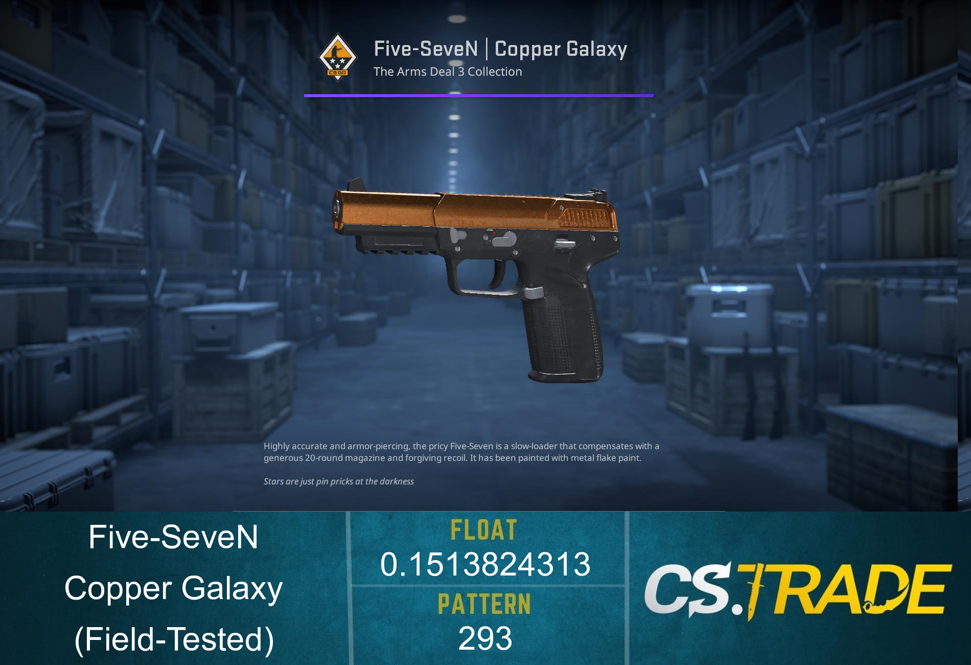 Five-SeveN | Copper Galaxy (Field-Tested) Screenshot