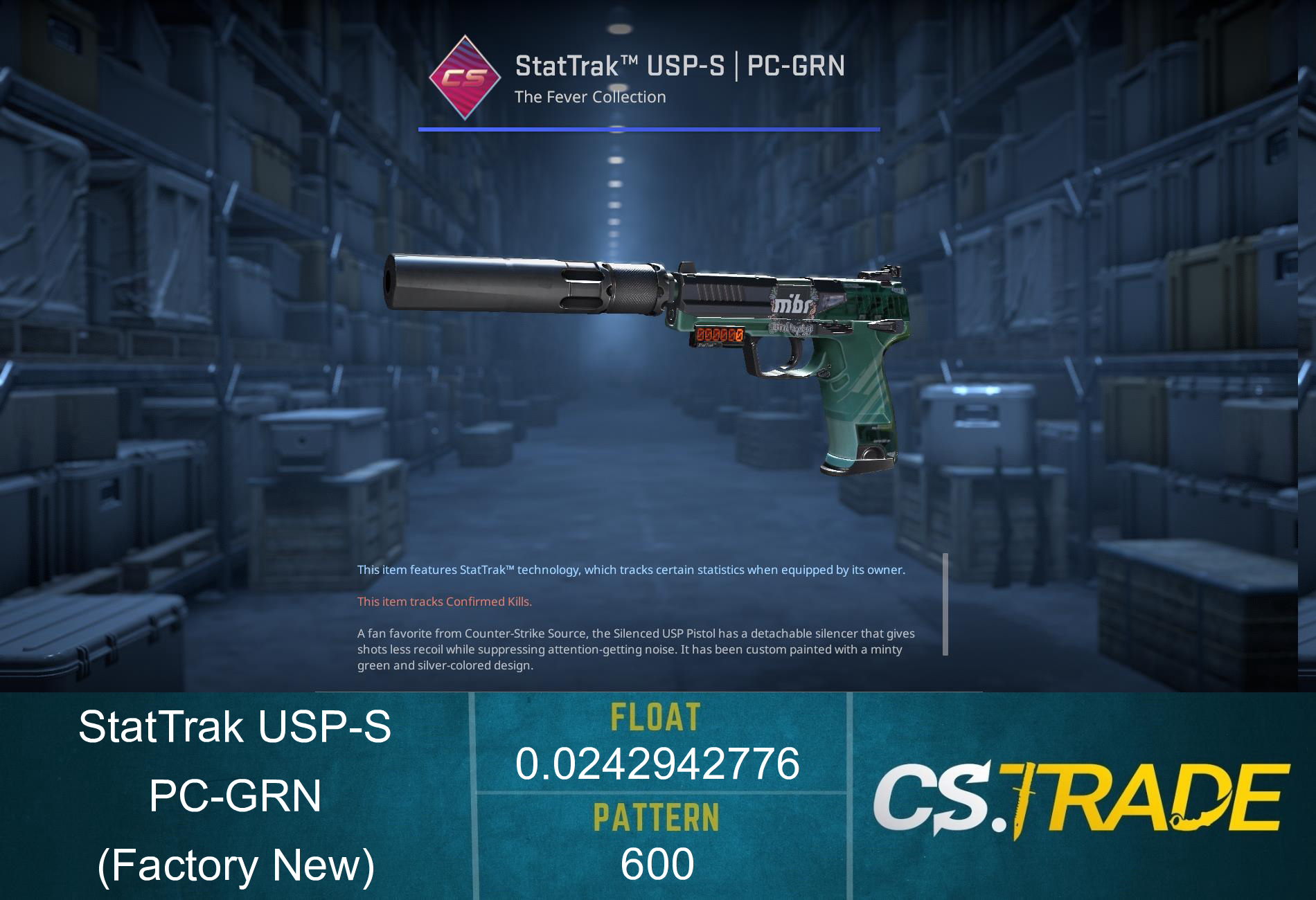 USP-S | PC-GRN (Factory New) Screenshot
