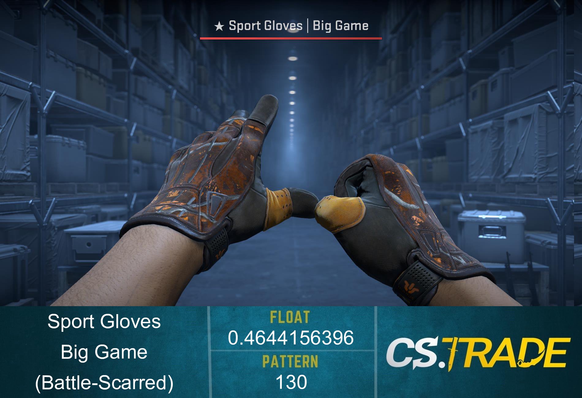 ★ Sport Gloves | Big Game (Battle-Scarred) Screenshot
