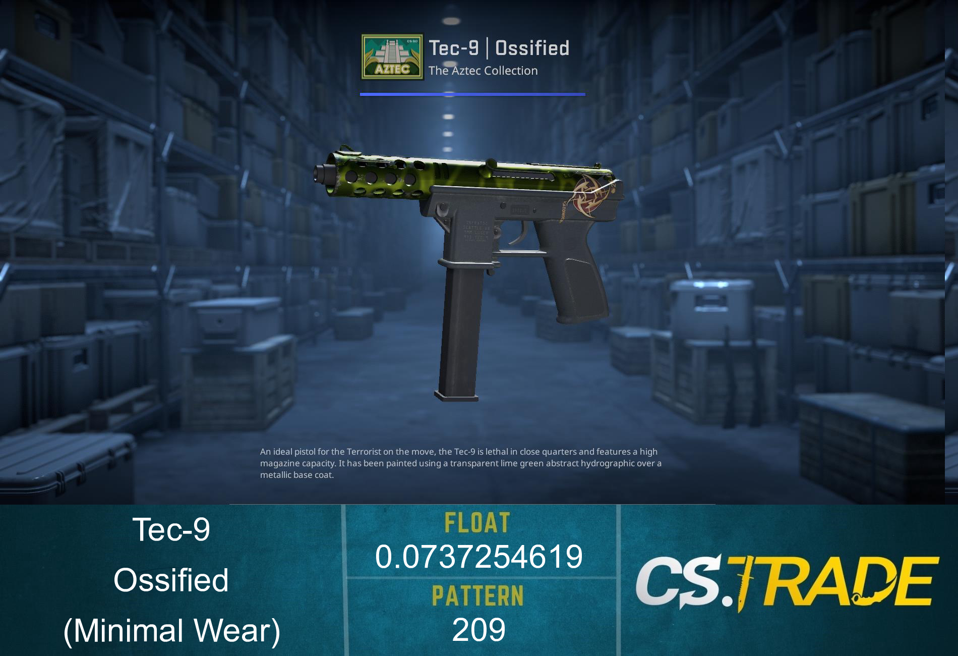 Tec-9 | Ossified (Factory New) Screenshot