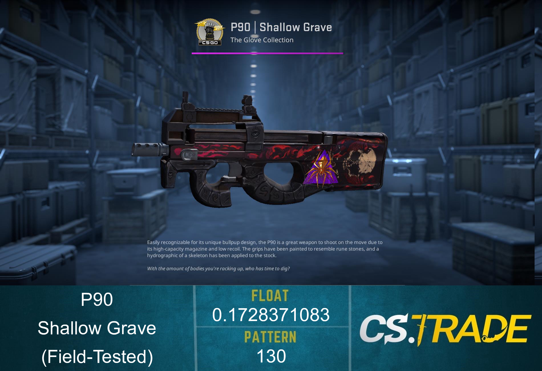StatTrak™ P90 | Shallow Grave (Field-Tested) Screenshot