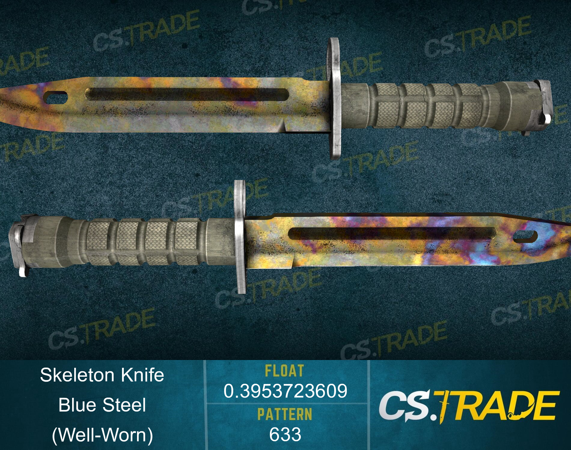 ★ Skeleton Knife | Blue Steel (Well-Worn) Screenshot