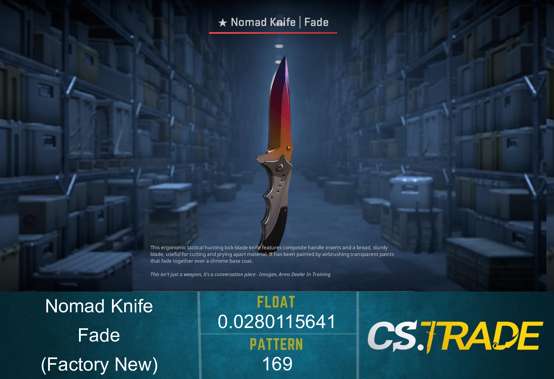 ★ Nomad Knife | Fade (Factory New) Screenshot