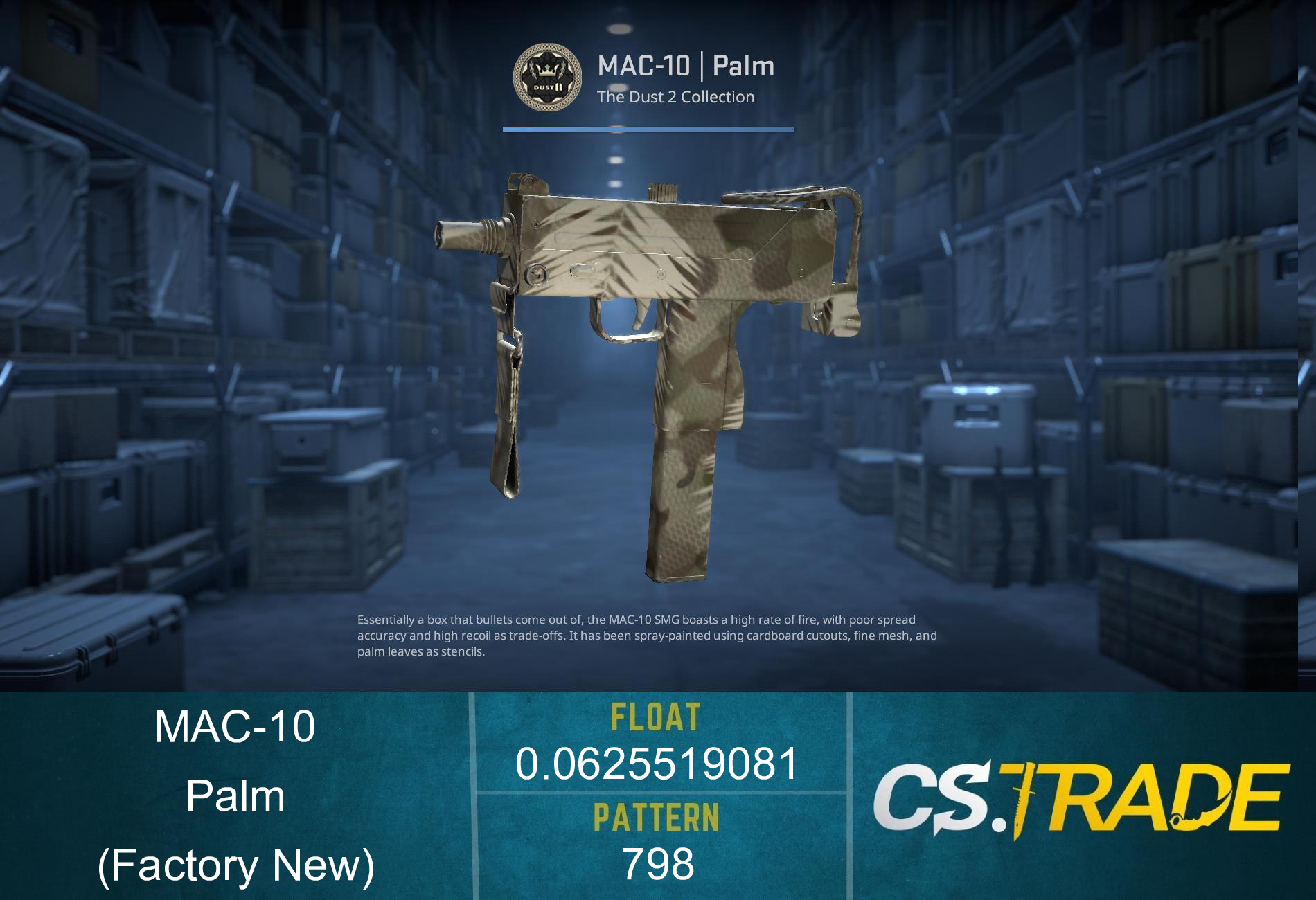 MAC-10 | Palm (Factory New) Screenshot