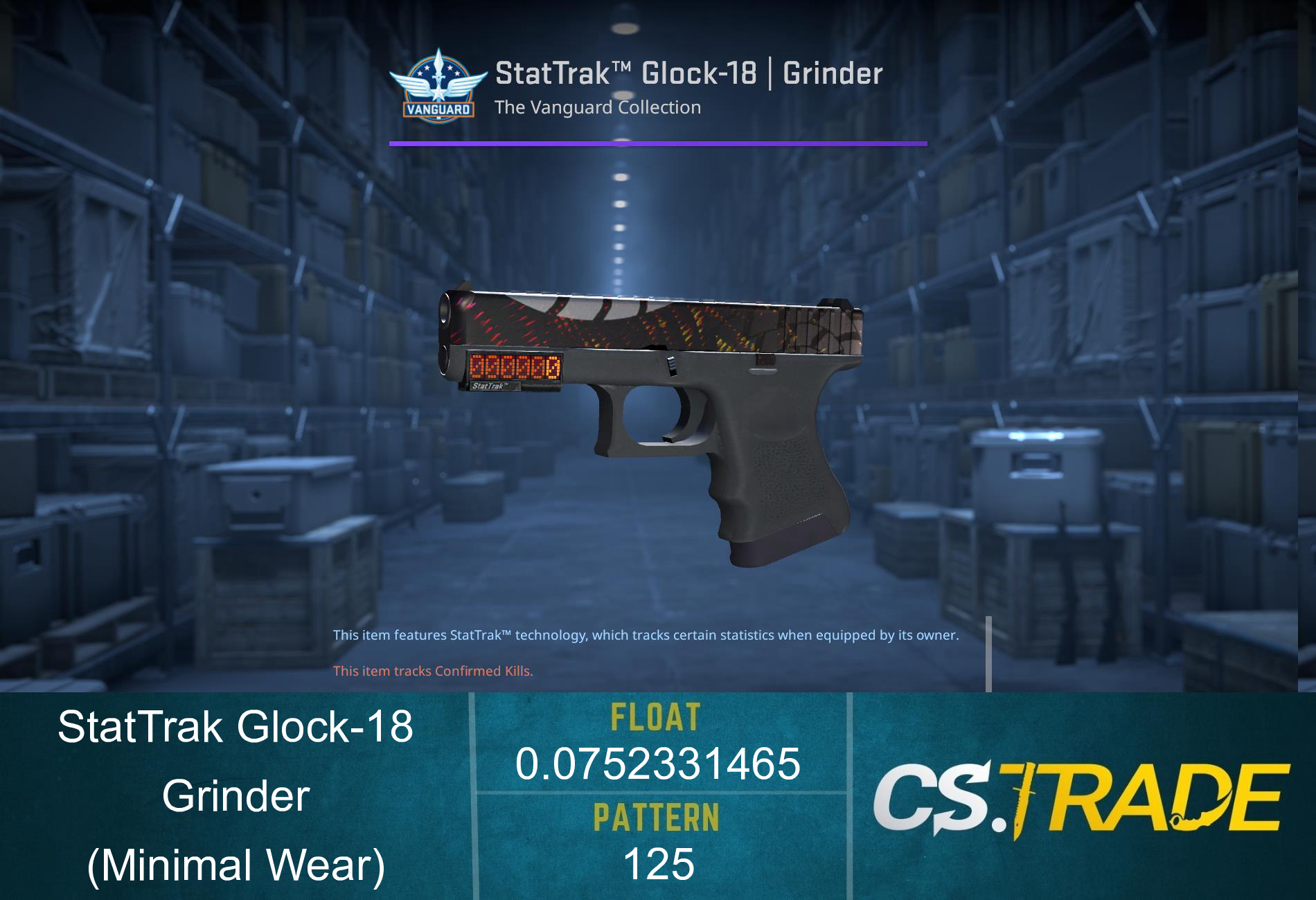 StatTrak™ Glock-18 | Grinder (Minimal Wear) Screenshot