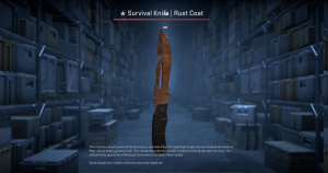 ★ Survival Knife | Rust Coat (Battle-Scarred) Screenshot