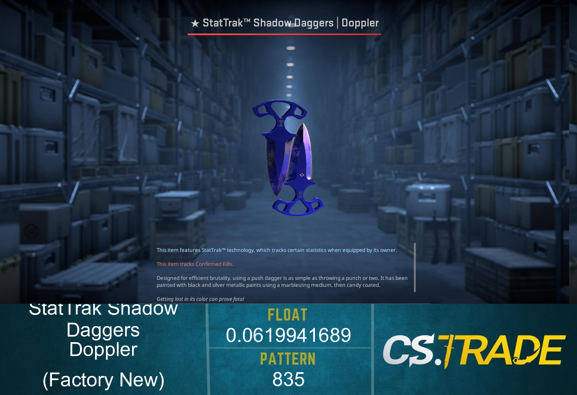★ Shadow Daggers | Doppler Phase 4 (Factory New) Screenshot