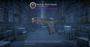 Glock-18 | Mirror Mosaic (Well-Worn) Screenshot
