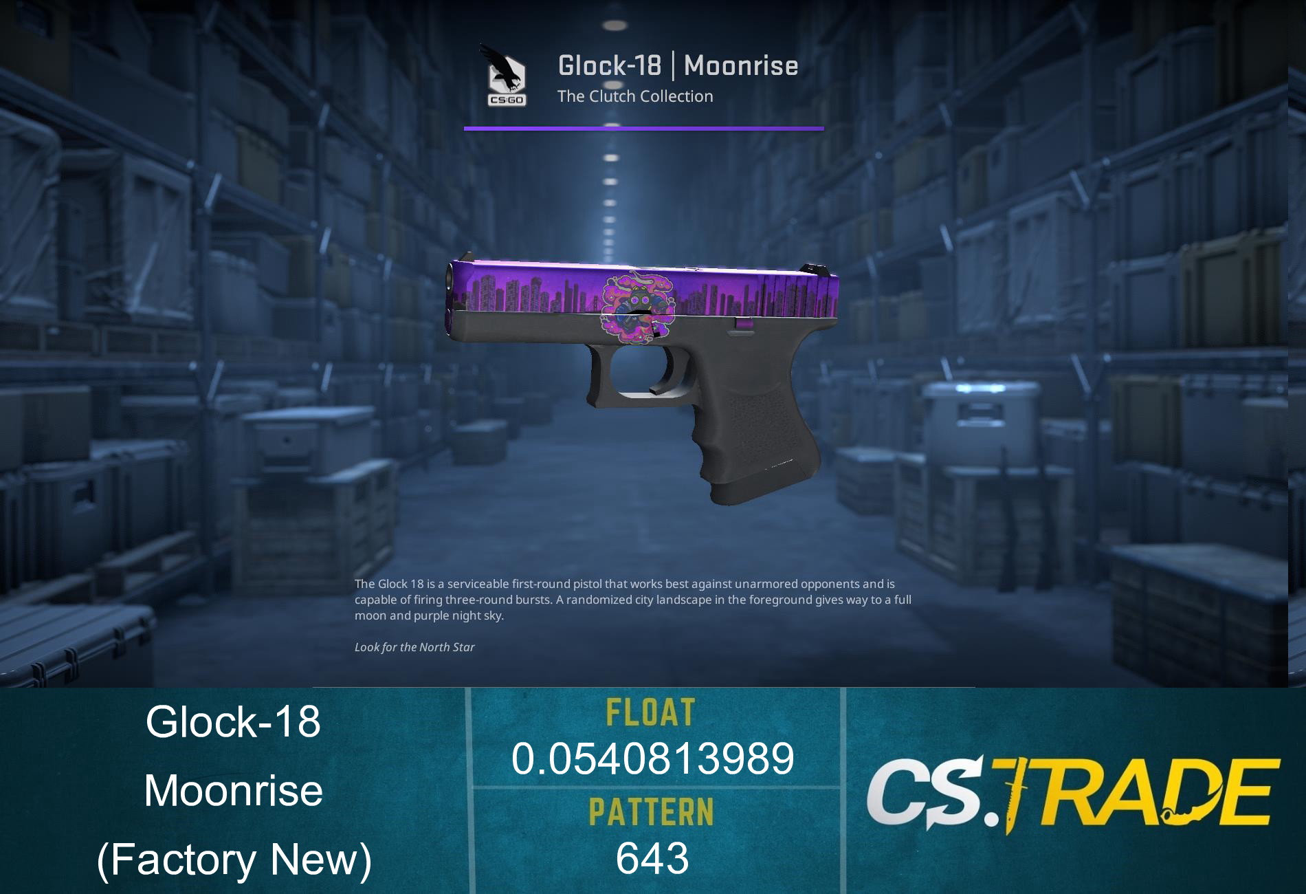 Glock-18 | Moonrise (Factory New) Screenshot
