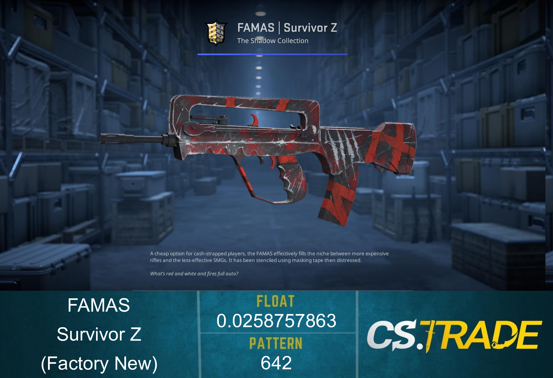 FAMAS | Survivor Z (Factory New) Screenshot