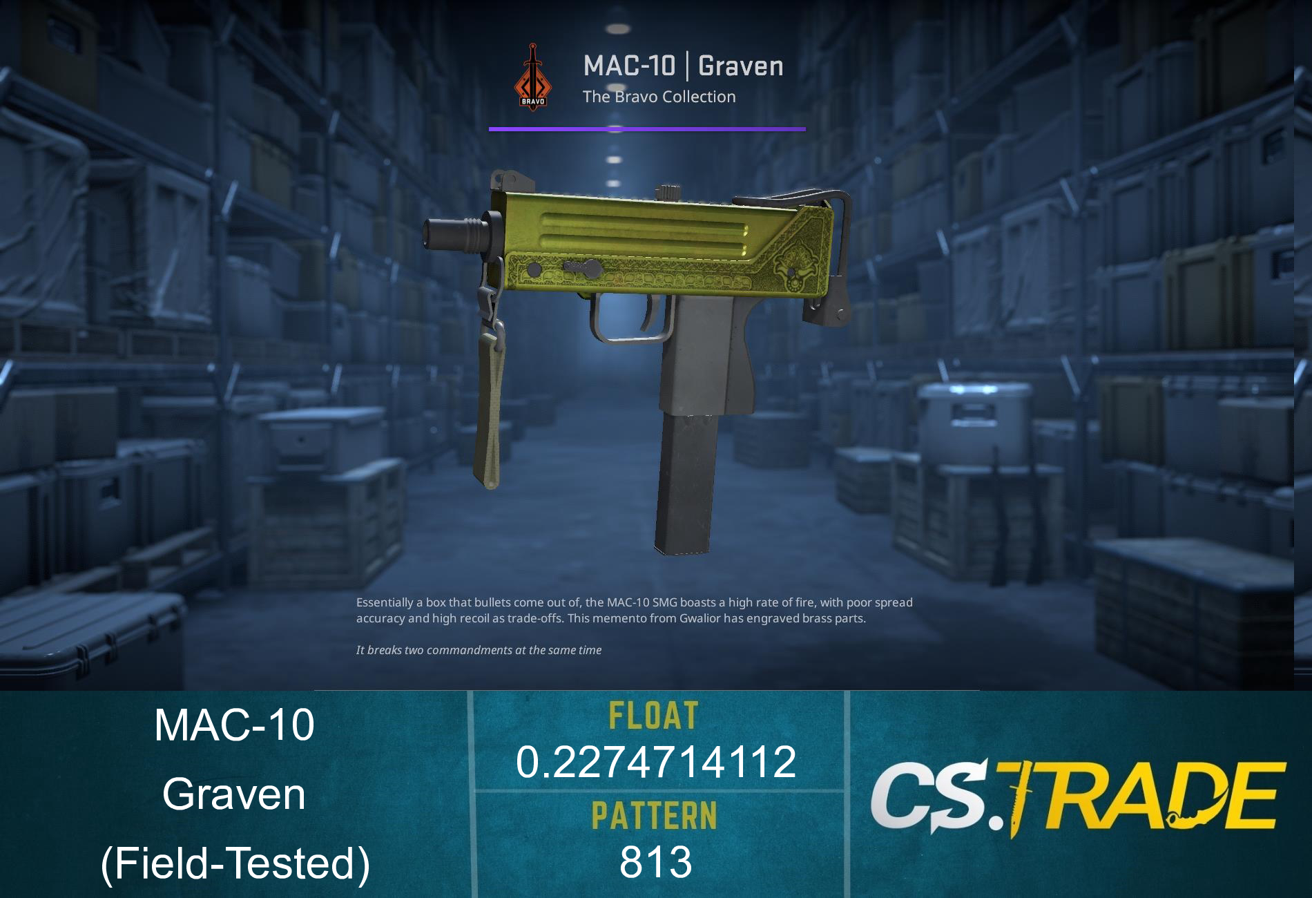 MAC-10 | Graven (Factory New) Screenshot