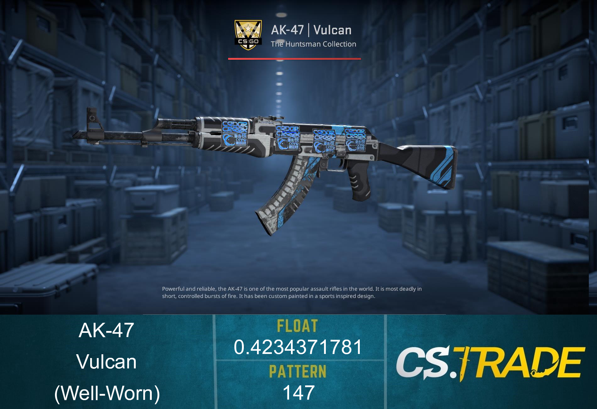 StatTrak™ AK-47 | Vulcan (Well-Worn) Screenshot