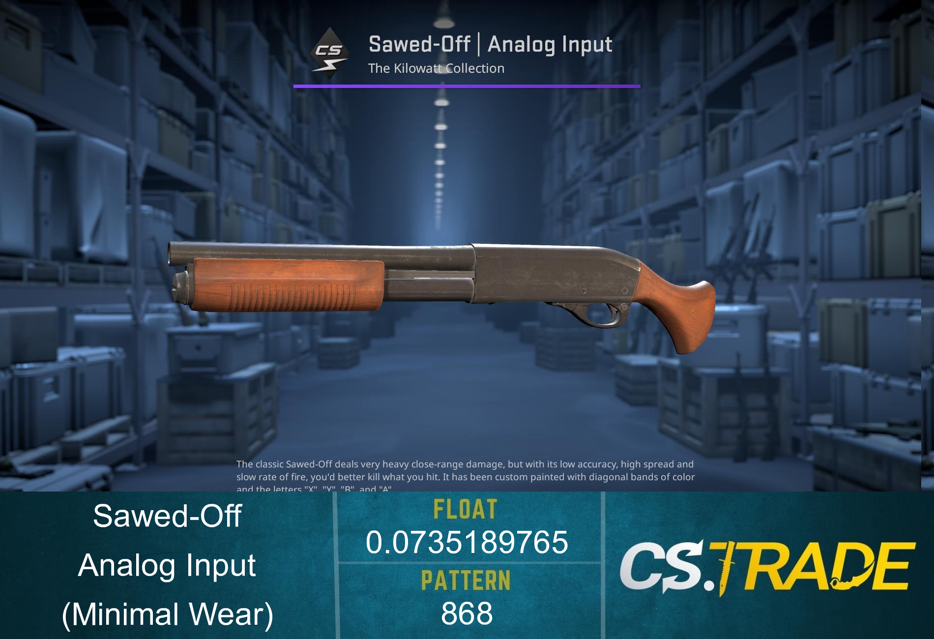 Sawed-Off | Analog Input (Minimal Wear) Screenshot