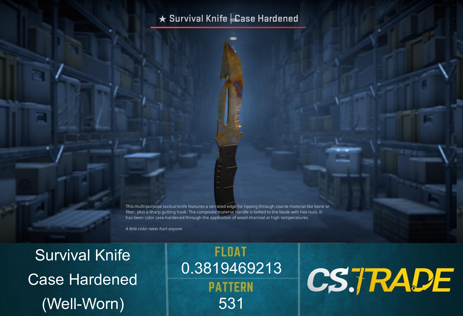 ★ StatTrak™ Survival Knife | Case Hardened (Well-Worn) Screenshot