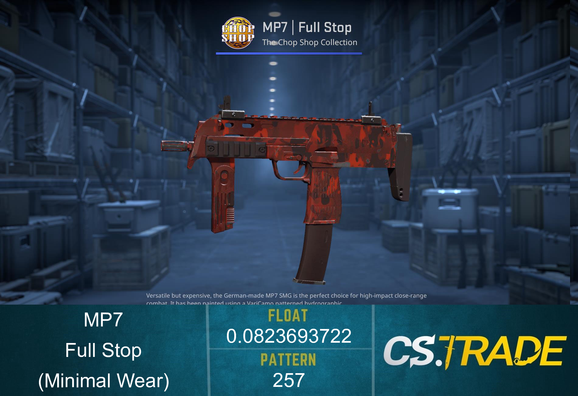 MP7 | Full Stop (Minimal Wear) Screenshot